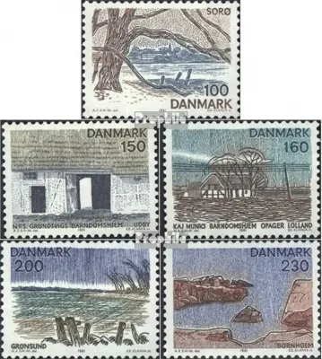 Produktbild von Briefmarken Dänemark 1981 Mi 733-737 (kompl.Ausg.) postfrisch Dänische Regionen VIII