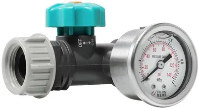 Productafbeelding van Irrigatieregelers - Verstelbare waterdrukregelaar - G3/4 inch schroefdraad - Manometer - Koper/ABS - Waterspanningssensor
