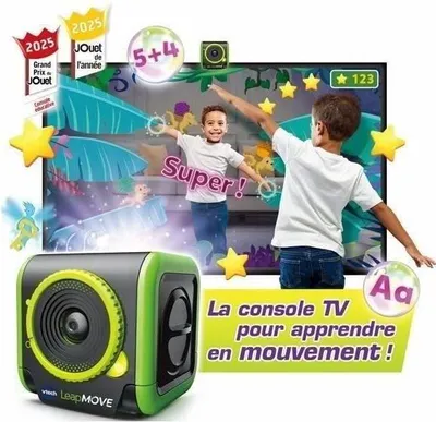 Zdjęcie produktu dla Konsola TV Edukacyjna VTech LeapMOVE, 25 Gier, Bez Kontrolera, Od 4 Lat