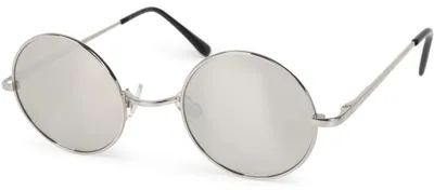 Immagine prodotto di Occhiali da sole unisex styleBREAKER piccoli e rotondi | Stile hippie retrò con cerniere a molla | Montatura in metallo UV400 extra sottile per visi delicati | Custodia e panno per la pulizia inclusi
