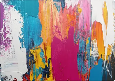 Produktbild von Abstraktes Chaos – Bodenschutzmatte – Stuhlunterlage 100x70 cm – Rutschfest – Hartbodenmatte