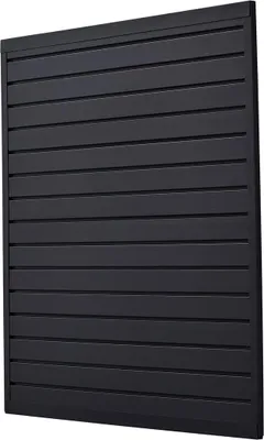 Productafbeelding van 4 x 4 voet PVC paneelwanden voor garage, zwart, met modulair ontwerp