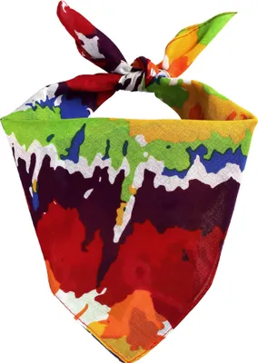 Produktbild von Bandana Tuch Spirale Infinity Batik bunt quadratisches Kopftuch Halstuch