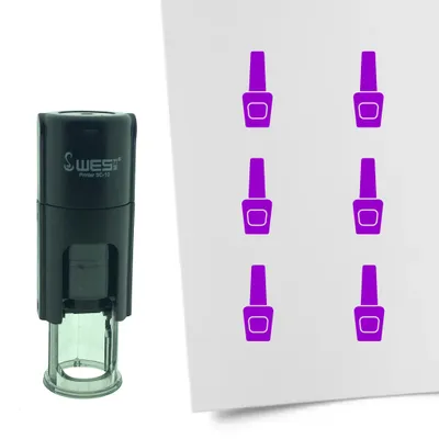 Produktbild von CombiCraft Selbstfärbender Stempel 'Nagellack' in der Farbe Lila, Ø10mm