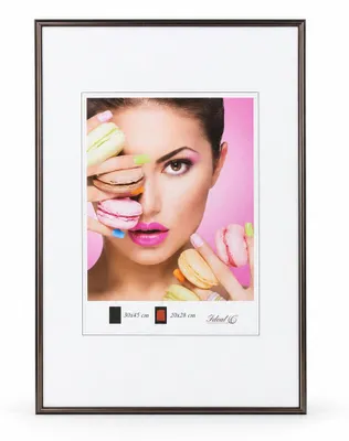 Produktbild von Photo Style Kunststoff Bilderrahmen Fotorahmen Wanddeko Collage Foto Poster - Farbe: Stahl | Format: 30x45