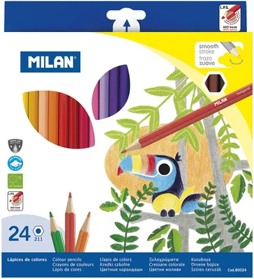 Zdjęcie produktu dla Kolorowe ołówki Milan 24 sztuki