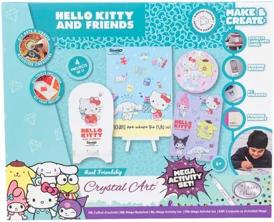 Image de Kit de bricolage Hello Kitty Crystal Art : méga kit d'activités pour enfants