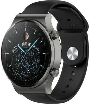 Produktbild von Strap-it Huawei Watch GT 2 Pro Sportarmband (Schwarz)