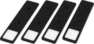 Produktbild von kalb | LED Unterbauleuchte Solid2, SET schwarz, mech. Schalter, 3W 4er Set neutralweiß