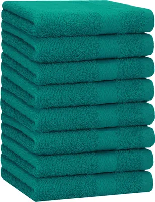 Produktbild von Betz 8 Stück Handtücher 50x100 cm PREMIUM  100% Baumwolle  Farbe: smaragdgrün