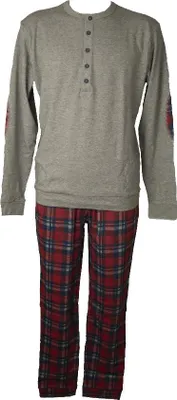 Immagine prodotto di Pigiama uomo RAGNO interlock caldo cotone invernale manica lunga collo serafino pantalone e maglia con polsini articolo U538N1, Taglia 46, Cotone 80%,Viscosa 20%