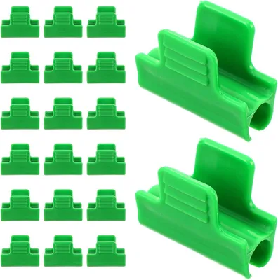 Produktbild von 80 wetterfeste Gewächshausklemmen aus Kunststoff, 11 mm, für Gartenrahmen, Pflanzenclips zur Befestigung von Folien und Schattiergewebe