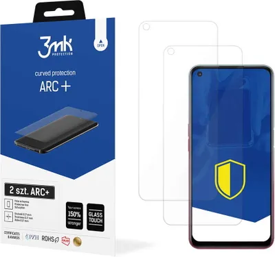 Produktbild von 3mk Display Schutzfolie ARC+ für Oppo A73 5G  0,17mm Self-Heal (2 Stück)