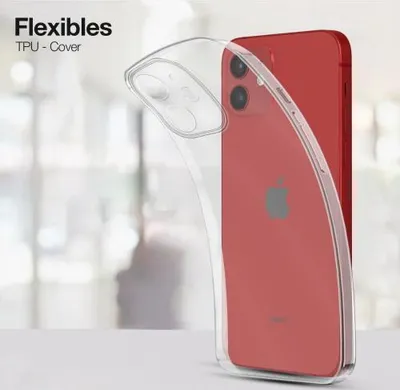 Produktbild von Slim Cover für Apple iPhone 12 Hülle Transparent Flexibel Elastisch Backcover Schutzhülle Handyhülle