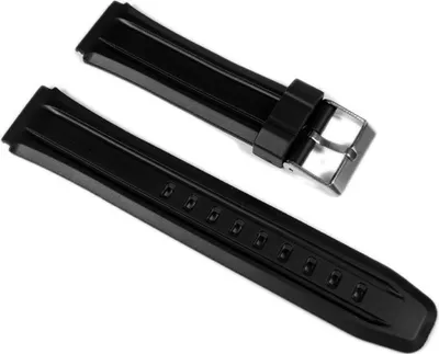 Produktbild von Minott  Uhrenarmband 20mm | Kunststoff schwarz 16402