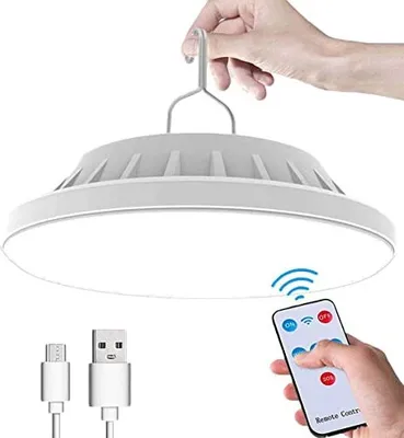 Produktbild von Wholefire Solar LED Campinglampe USB wiederaufladbare Fernbedienung, 5 Modi hängen ipx7 wasserdichtes Laternen -Power Bank Light Camping, Wandern,