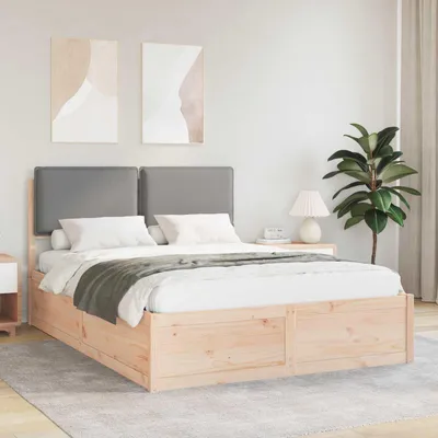 Obrázok produktu pre Maison Exclusive – posteľný rám s čalúneným čelom Svetlosivá 150 x 200 cm