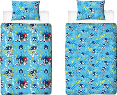 Produktbild von Sonic The Hedgehog - Bettwäsche, wendbar TC867 (Einzelbett) (Hellblau)