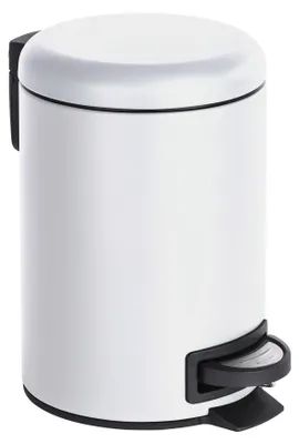 Produktbild von WENKO Kosmetik Treteimer Mod. Leman Weiß 3L, mit herausnehmbarem Einsatz