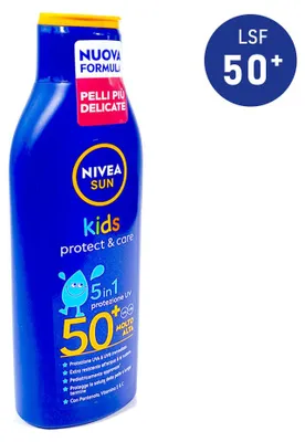 Obrázok produktu pre Nivea SUN Kids Protect & Care opaľovacie mlieko SPF 50+, 200 ml