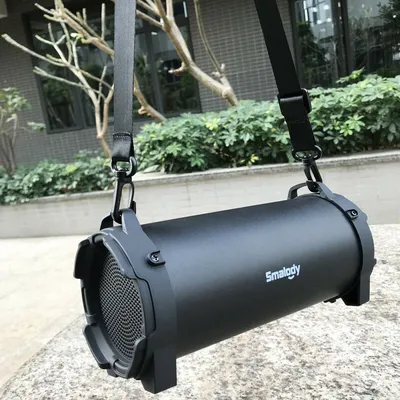 Obrázek produktu pro venkovní přenosný subwoofer sloupový Bluetooth reproduktor bezdrátový výkonný sportovní reproduktor rádio FM Mp3 přehrávač škálovatelný SL-10, (černý)