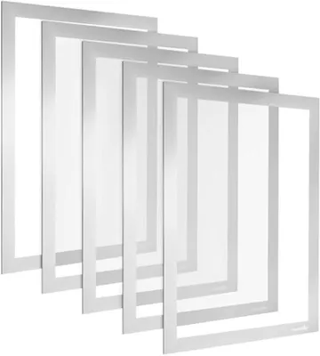 Produktbild von PromoHome® Selbstklebender magnetischer A4 Rahmen mit Magnetverschluss, grau, 5 Stück