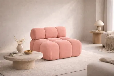 Produktbild von Kaiser Möbel Modul mittig freistehend modern für ein modulares System, Stoff Salvador, Rosa, Selia