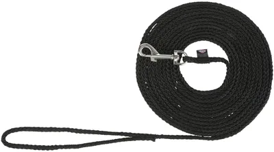 Produktbild von TRIXIE Schleppleine, rund, S–M: 10 m / Ø 5 mm, schwarz