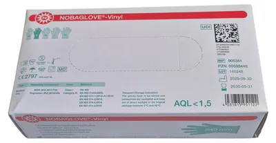 Image de NOBA Nobaglove Vinyl Gants à usage unique non poudrés 100 pcs. taille S