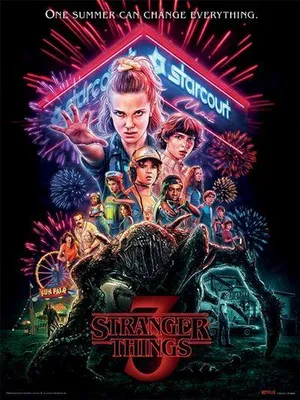 Obrázok produktu pre Stranger Things – Leto 1985 – Umelecký plagát – 30 x 40 cm – Plagát