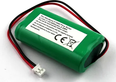 Produktbild von Akku für Gardena C1060 Plus Solar ersetzt 01866-00.600 .02, 01866 0060002, 01866-0060002 Li-ion, 7,2V, 800mAh
