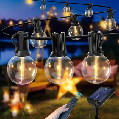 Zdjęcie produktu dla Światła LED 16 metrów - zasilane energią słoneczną - z pilotem - do użytku wewnątrz i na zewnątrz