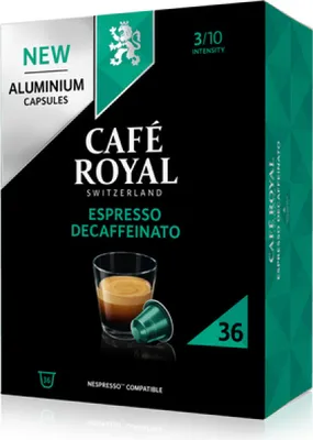 A product box for coffee capsules.