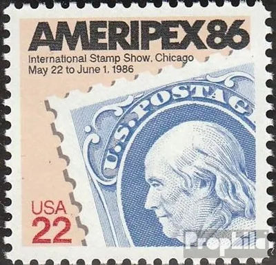 Produktbild von Briefmarken USA 1985 Mi 1753 (kompl.Ausg.) postfrisch Briefmarkenaustellung