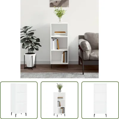 Produktbild von The Living Store Sideboard Weiß 34,5x32,5x90 cm Holzwerkstoff