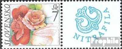 Produktbild von Briefmarken Slowakei 2003 Mi 446Zf mit Zierfeld (kompl.Ausg.) postfrisch Grußmarke
