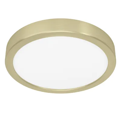 Produktbild von Eglo 900181 FUEVA 5 LED Deckenleuchte 17W Ø210mm Messing-Gebürstet Weiss warmweiss