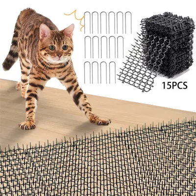 Image de Tapis anti-animaux, lot de 15, pour le jardin