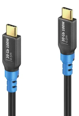 Produktbild von PureLink FlexInstall USB-C auf USB-C Kabel USB4 Gen2x2 20Gbps 100W 0.50m