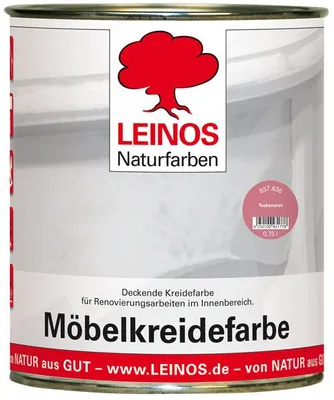 Produktbild von LEINOS Möbelkreidefarbe Toskanarot 0,75 l für Möbel innen, lösemittelfrei