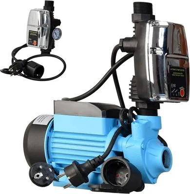 Productafbeelding van Hauswasserautomat AQB 60 met elektronische druksschakelaar CSK 5 - Waterpomp (2100 liter per uur, 370 W, maximale opvoerhoogte 39 meter) - Gietijzer - Tuinpomp - voor tuinirrigatie - pompbesturing, droogloopbeveiliging