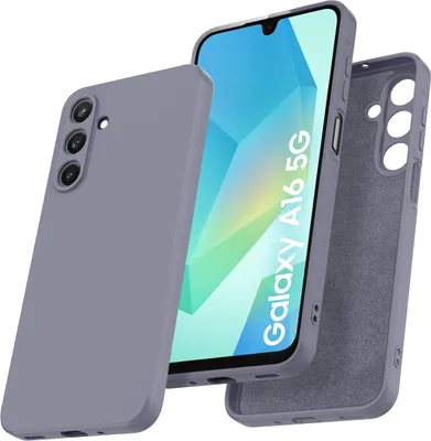 Image de Etui pour Samsung Galaxy A16 Etui en silicone liquide souple, antichoc en caoutchouc Gris