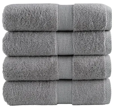 Zdjęcie produktu dla Ręczniki kąpielowe vidaXL Premium SOLUND, 4 szt., szare, 30 x 30 cm, 600 g/m²