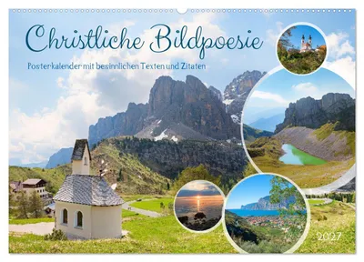 Produktbild von Christliche Bildpoesie 2027 (Wandkalender 2027 DIN A2 quer), CALVENDO Monatskalender