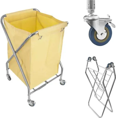 Produktbild von Faltbarer Wäschewagen aus Edelstahl 200L