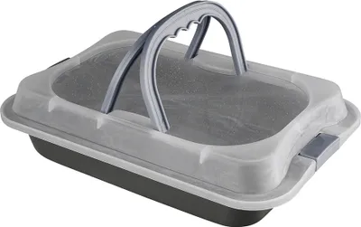 Produktbild von Rechteckige Backform mit Deckel marmoriert 36,3 cm