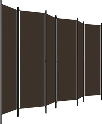 Obrázek produktu pro vidaXL 6dílný rozdělovač místností hnědý 300x180 cm