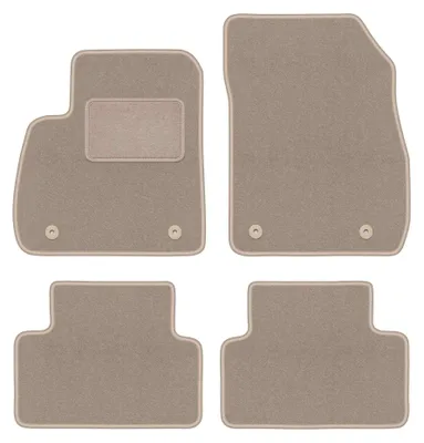 Image de Tapis de sol en moquette pour Opel Zafira C 2012-2018 (monospace) – jeu 4 pièces, beiges, sur mesure – Wielganizator LUX