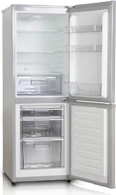 Produktbild von PKM KG 220.4 Freistehende KÃ1/4hl-/Gefrierkombi, 2 TÃ1/4ren, Weiß, 112 l Nutzinhalt KÃ1/4hlteil, 48 l Nutzinhalt Gefrierteil, 49,5 cm Breite, 4 Sterne, 43 dB Geräuschemissionen