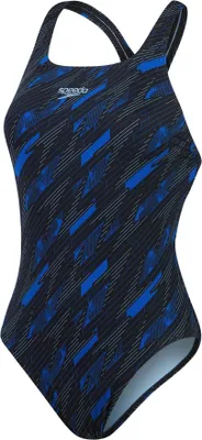 Produktbild von Speedo Hyperboom Badeanzug Damen, Farbe:Schwarz-Blau, Größe:38